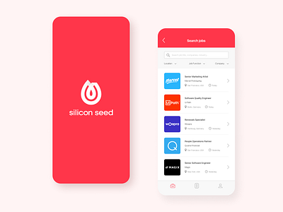 Logo and app design for venture fund app application application design bright logo logo design simple typography ui ui design ux ui ux ui design venture fund