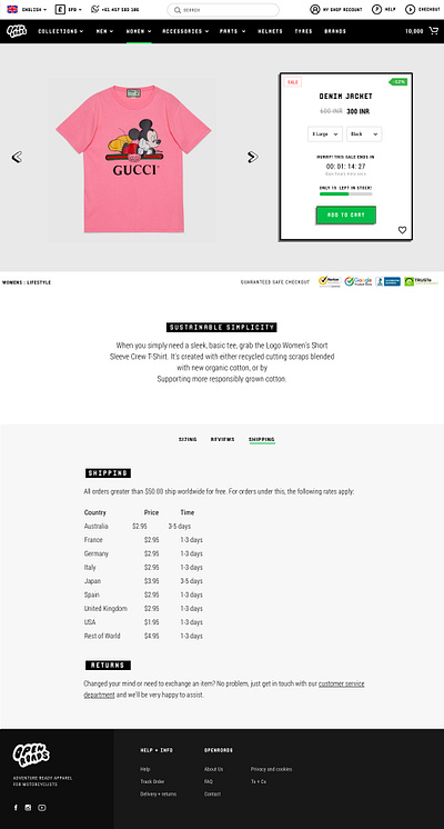 E-commerce Product Page branding design illustration landing page portfolio typography web website