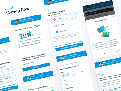 Signup flow ✨ booking app booking system doctor healthcare healthcare app iphone design login medical app medical appointment mobile app mobile app design mobile design mobile flow mobile ui password registration sign in signup terms and conditions ui design