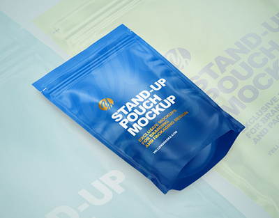 Stand-Up Pouches Mockups PSD 3d design logo mock up mockup mockupdesign pack package smartobject visualization