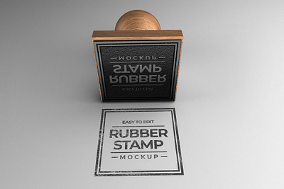 Square stamp mockup design brand high resolution identity mockup smart object stamp stamp mockup wooden stamp mockup