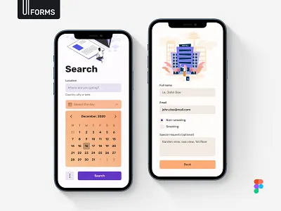Mobile Forms - Light Mode design design system flat interface ios mobile ui ui design uikit ux web