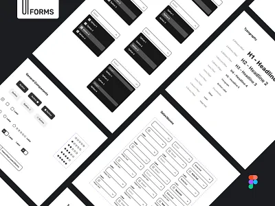 uiforms 800x600 05 design design system flat interface mobile ui ui design uikit ux uxdesign web