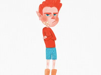 Angry boy behance design digital drawing dribbble flat graphicdesign illustration vector