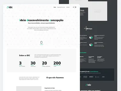 IDC ▬ website design flat minimal ui ux web website