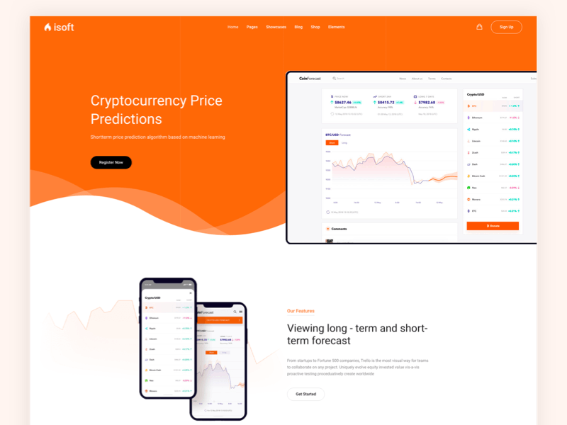 Isoft - SaaS, Software & Startup WordPress cryptocurrency landing page professional saas software startup upqode webdesign wordpress wordpress design wordpress development