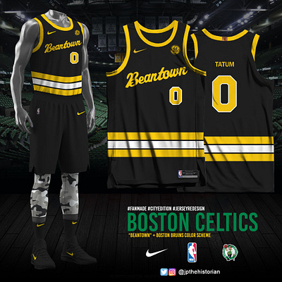 Boston Celtics City-Edition 2020-21 "Fan-Made" boston celtics city edition fan made jersey redesign nba nike