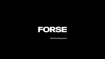 Forse Cycling project apparel branding clothing brand cycling design graphic layout logo swiss typography