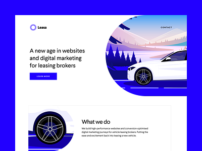 Leasa bmw branding car credit ecommerce finance fintech fortnight hire iconography illustration lease logo ui ux web