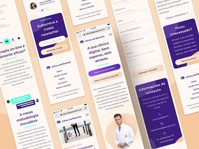 Psychologist digital Clinic Website clinic doctor health health app healthy hospital interface landing page mobile mobile app mobile app design mobile application mobile design mobile ui ui ui design ux ux design web design website