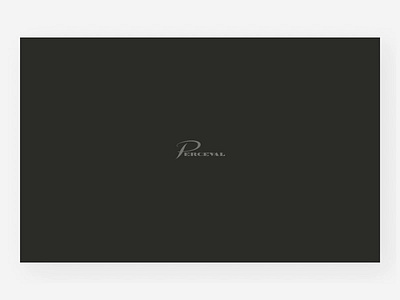 Perceval - Navigation branding design typography ui ux web website