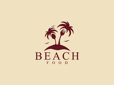 Beach food beach logo brand identity branding logo identity logo inspiration logo inspirations palmtree restuarant logo resturant vector