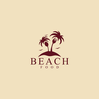 Beach food beach logo brand identity branding logo identity logo inspiration logo inspirations palmtree restuarant logo resturant vector