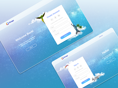 Lilango login page app branding design illustration logo mockup ui ux web website