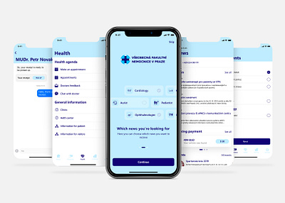 Smart Hospital iOS App app design ios native native app typography ui ux