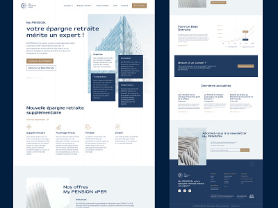 My PENSION xPER Proposition design homapage icons interface interface design siteweb ui design