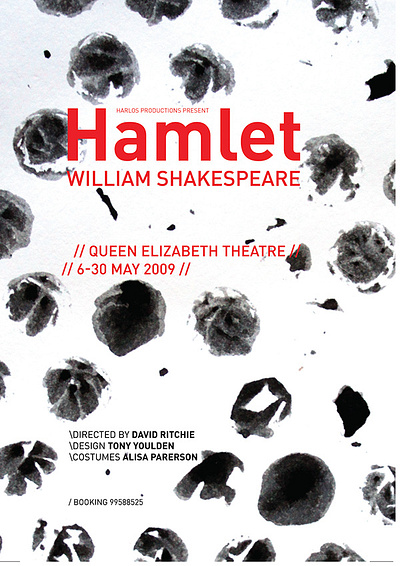 HAMLET (workshop com Andrew Howard) communication design graphic poster