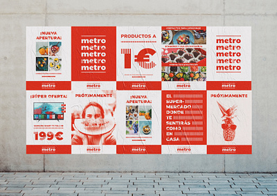 Metro | Supermarket Rebranding advertising branding communication composition graphic design grocery identity grocery store identity marketing posters publicity rebranding redesign street posters supermarket supermarket branding supermarket identity supermarket posters supermarket rebranding supermarket redesign