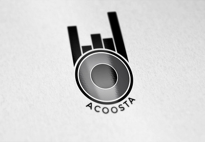 Acoosta artist company logo logo minimal logo music speaker