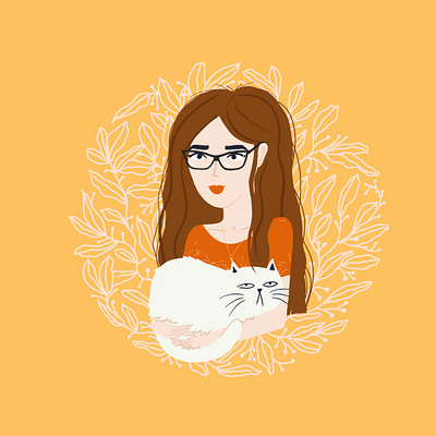 Work from home cat mom catmom design illustration procreate procreateapp workfromhome