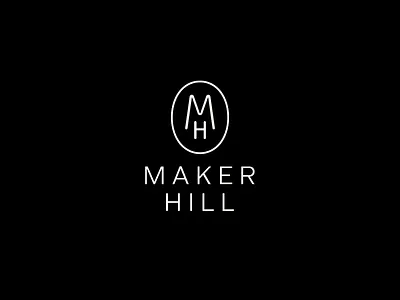 Maker Hill branding gifting gifts handcrafted lifestyle logo design maker minimal monogram simple design type typography