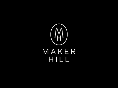 Maker Hill branding gifting gifts handcrafted lifestyle logo design maker minimal monogram simple design type typography