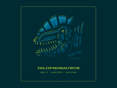 Dino Series: Taco Head branding design dilophosaurus dinosaur dinosaurs drawing illustration typography vector