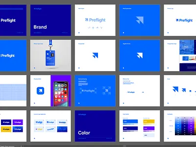 Preflight Brand Guide arrow bird brand brand guide brand guidelines branding guidelines identity logo style guide triangle type typography