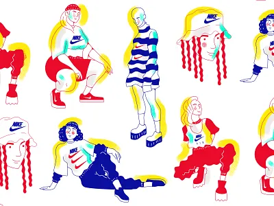 Checks on My Feet. girls nike nikeshoes pose