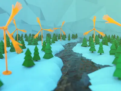 Windmill Hands animation c4d cinema 4d octane