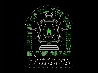 Lantern Badge badge badge design branding design illustration lantern lineart neon outdoors type typography vector