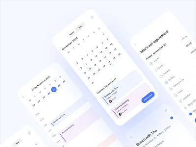 Calendar ui app design calendar ui clean design simple design ui ui design ux