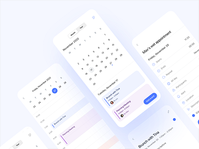 Calendar ui app design calendar ui clean design simple design ui ui design ux