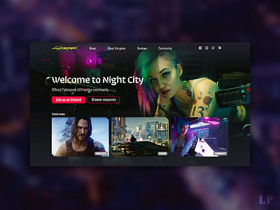 Hover Interactions - Cyberpunk 2077 website cyberpunk cyberpunk 2077 dark ui design glitch hover interactions landing page ui