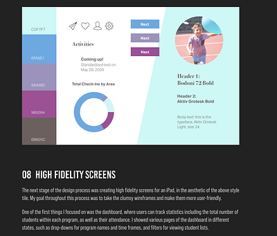 Recess Program Manager Platform Walkthrough design minimal typography ui