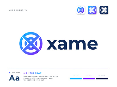 Xame Logo Design abstract logo analysis app app design app logo brand identity branding branding design business letter logo letter x logo logo logo design logo mark logodesign marketing agency modern logo modern logos network logo x logo