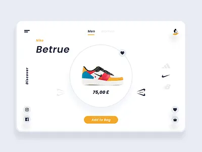Nike E - Commere App app app design branding cart clean design e commerce app e commerce shop ecommerce minimal nike nike air max popular shot product shoe shop shopping talavadze ui ux