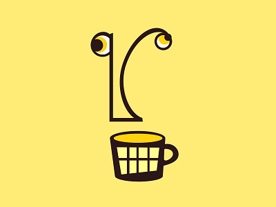 Looking Eccentric branding coffee cubism design face fun funky illustration line drawing picasso playful quirky vectorart