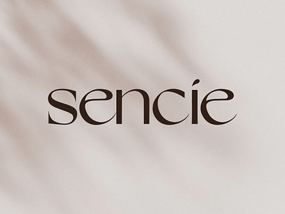 SENCIE Logo branding elegant elegant fonts logo minimalistic visual identity