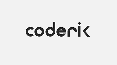 logo coderik datascience font design logo logodesign software engineer textlogo textlogodesign textual