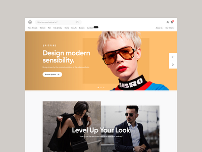 Marketplace clean design fashion hellohello hero interface landing marketplace minimal products simple square ui uiux ux web website