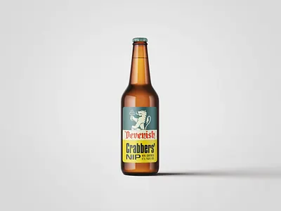 Crabbers' Nip - Devenish Brewery beer label bottle label branding brewery devenish historical
