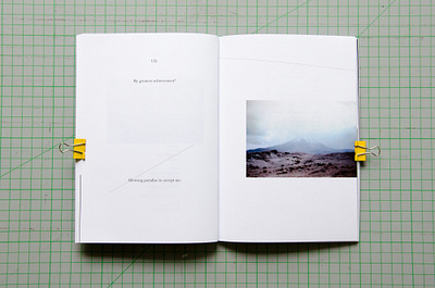 Somewhere, Craters book design indesign