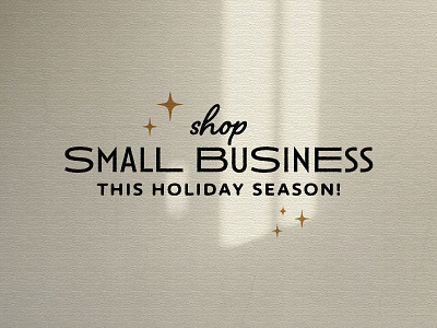 Shop Local Wordmark holiday retro retro logo shop sign simple small smallbusiness star type typography vintage wordmark