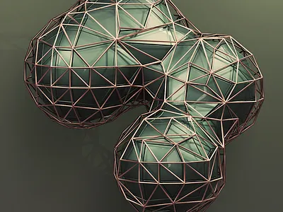 abstract_001 3d abstract blender blender3d cgi clean cycles illustration isomatric lowpoly render