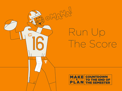 Make A Plan pt. IV athletics car computer design drive football illo illustration knoxville mask masks omaha peyton tennessee tn university of tennessee