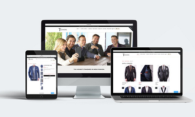 Menswear Retailer Shopify Website design shopify webdesign website