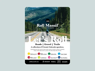 BeneskiDesign RollMassif VeloNews Ad Road branding design print design