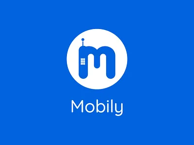 Daily Logo Challenge - Mobily 50dailylogochallenge 50daylogochallenge daily logo daily logo challenge dailylogochallenge design flat logo minimal vector