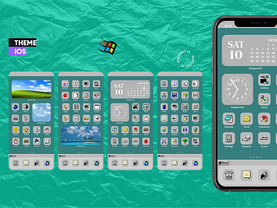 Windows 95 theme for IOS design ios theme ui